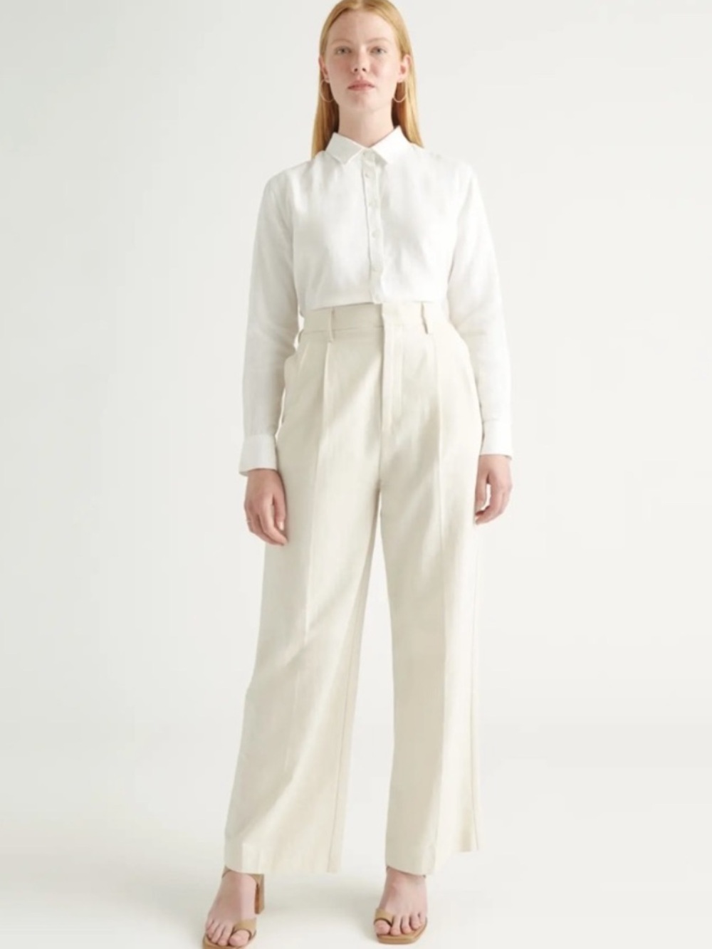 QUINCE 100% EUROPEAN LINEN LONG-SLEEVE SHIRT - Picture 2 of 5